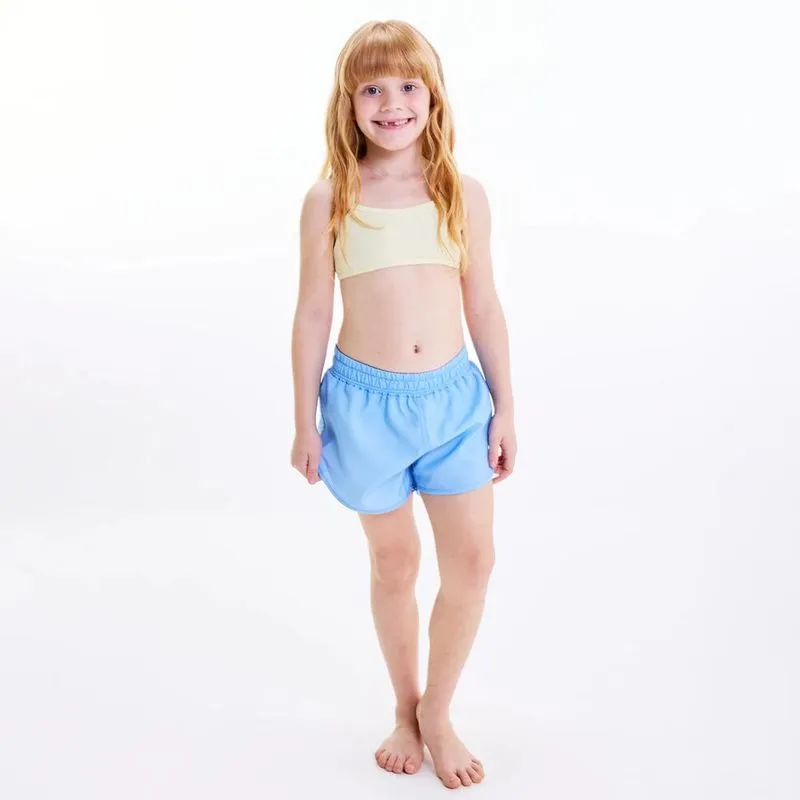 Shorts Infantil de Surf Tribord Azul Claro - 4 ANOS