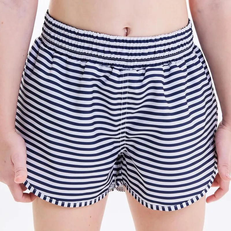 Shorts Infantil de Surf Estampado Tribord Azul - 6 ANOS