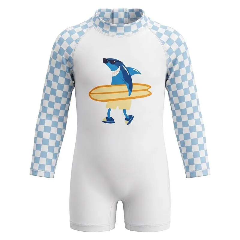 Macaquinho Infantil de Natação UV50+ Tribord Branco - 2 ANOS