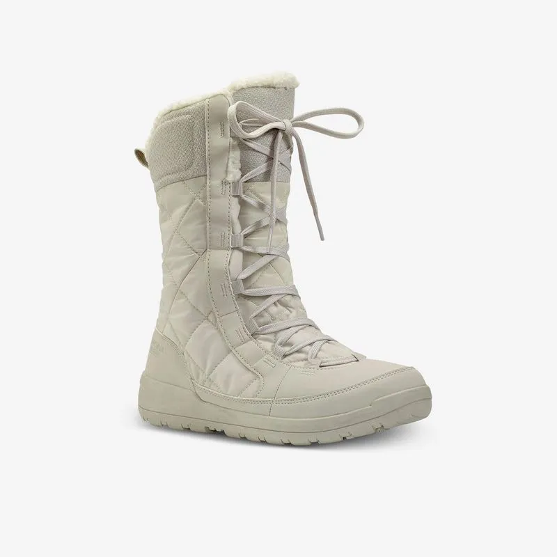Bota Feminina de Esqui SH500 Impermeável Wedze Bege - 34 BR