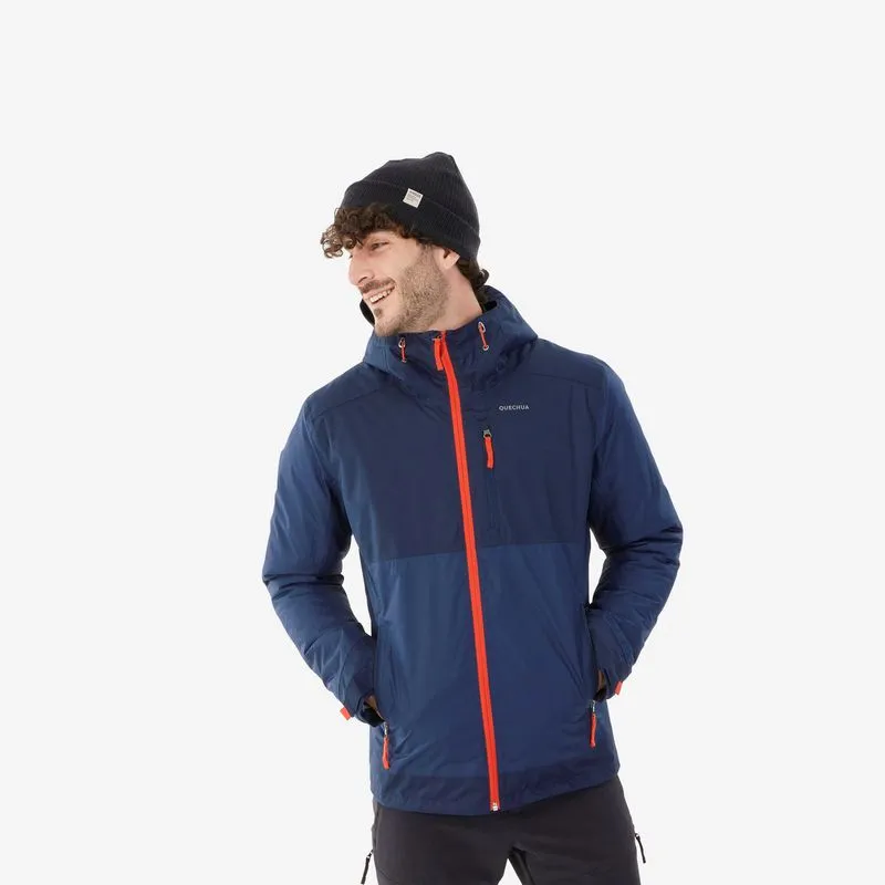 Jaqueta impermeável para caminhadas de -10°C para homens, azul NH500, M.