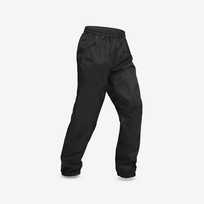 Sobrecalça Masculina de Trilha Impermeável NH500 Quechua Preta Sobrecalças masculina de Caminhada Impermeáveis NH500, G