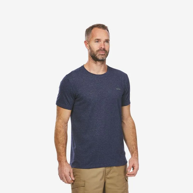 Camiseta Masculina de Trilha NH500 Fresh Quechua Azul Marinho T-shirt NH500 fresh azul marinho, M