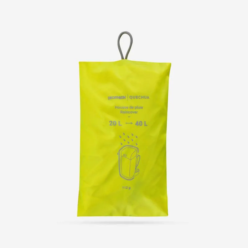 Capa de Chuva para Mochila de Trilha 20l a 40l Quechua Amarelo Capa para chuva para mochila 20/40L, ÚNICO