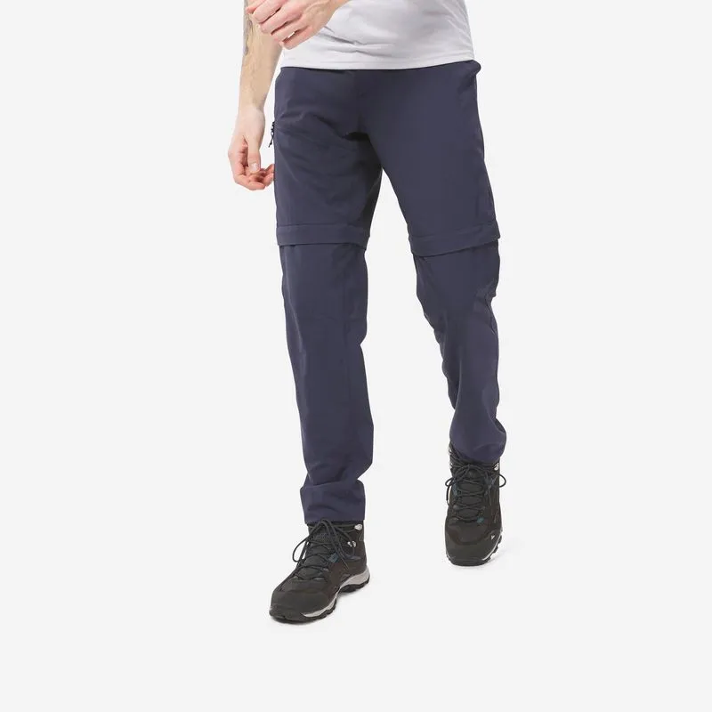 Calça Modular Masculina de Trilha Polietileno Quechua Azul - 38