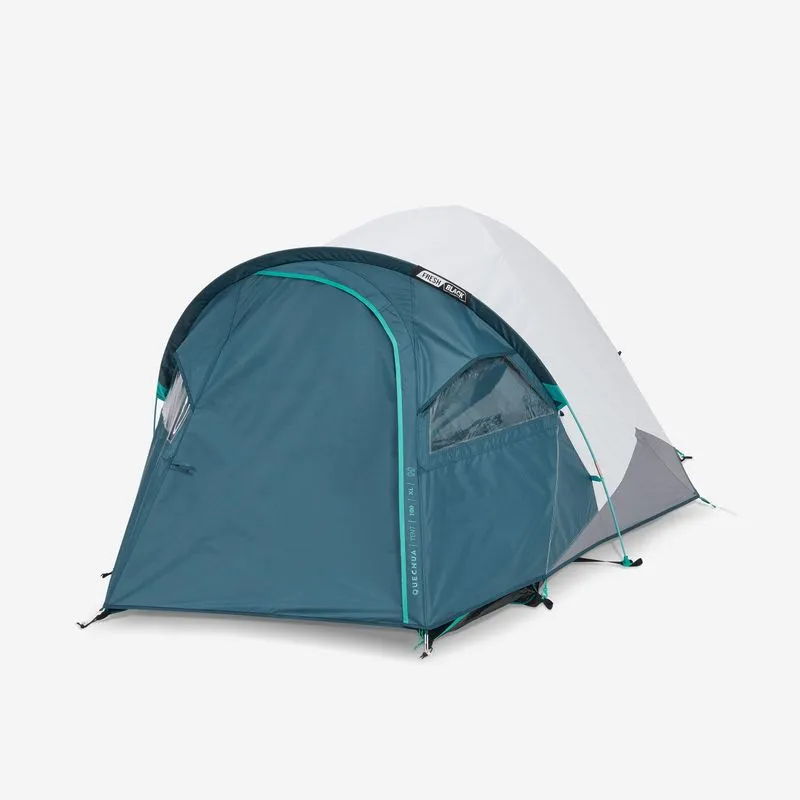 Barraca de Camping 2 Pessoas MH100 XL Fresh & Black Quechua Azul e Branco Barraca de Trilha MH100 XL 2 pessoas - Fresh & Black, Tamanho único