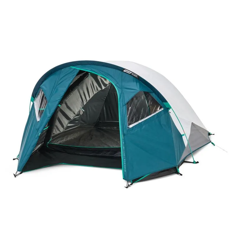 Barraca de Camping 3 Pessoas MH100 XL Fresh & Black Quechua Azul e Branco - UNICO