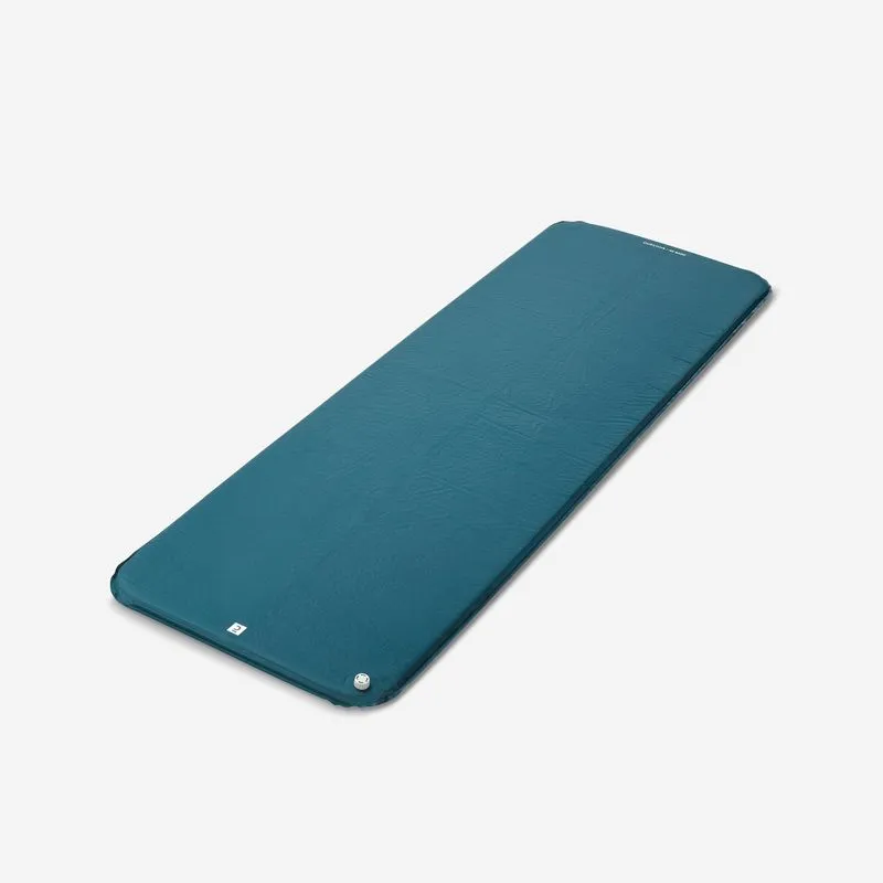 Colchonete de Camping Auto Insuflável 60cm Quechua Azul - UNICO