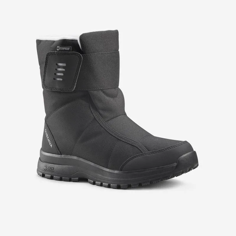 Bota Feminina de Caminhada na Neve NH100 Impermeável Quechua Preta, 39 BR