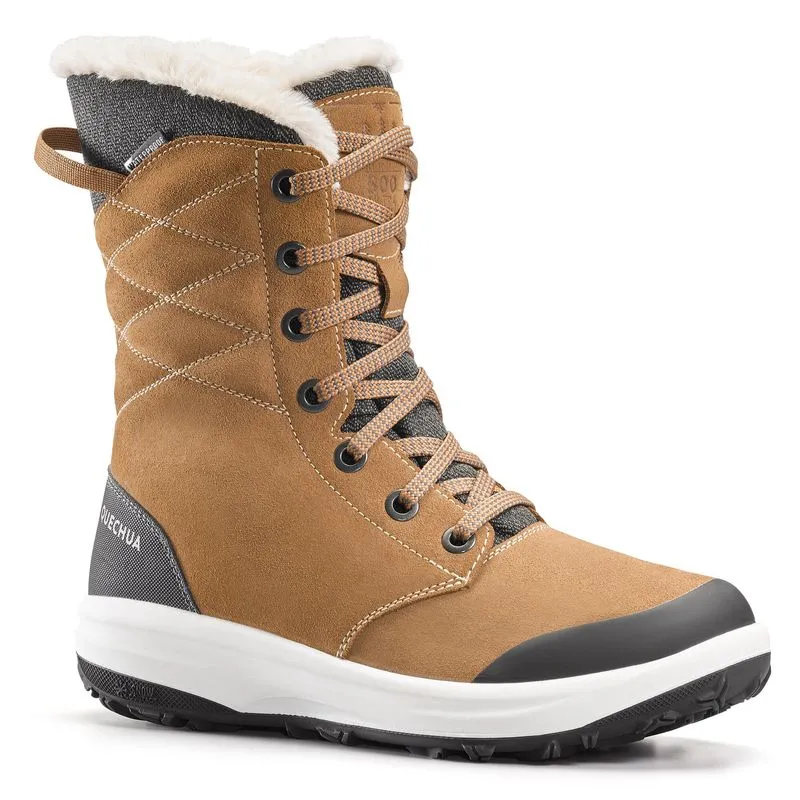 Botas de caminhada na neve quentes e impermeáveis - SH900 Altas - Mulher, 34 BR