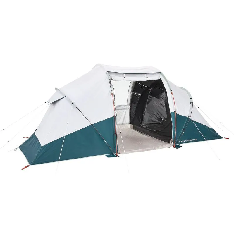 Barraca de Camping Arpenaz 4.2 4 Pessoas 2 Quartos Fresh & Black Quechua Azul e Branco - ÚNICO