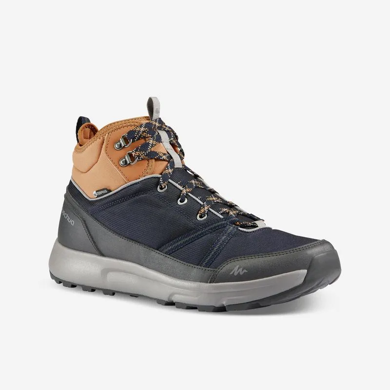 Botas impermeáveis de caminhada - NH150 Mid WP - Homem Azul / Verde, 42 BR