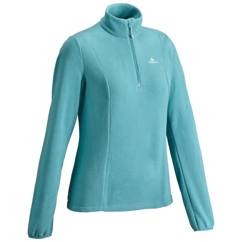Blusa Feminina de Trilha Fleece Térmica Quechua MH100 W FLEECE TURQUOISE, XL