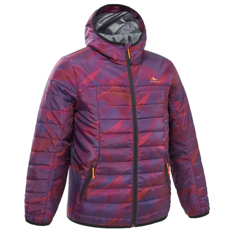 JAQUETA INFANTIL DE TRILHA MH500 PADD JKT MH500 TW PURPL, 149-159CM12-13Y