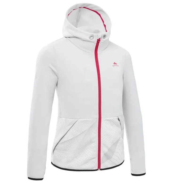 Blusa Fleece Infantil de Trilha MH500 FLEECE MH 500 TW GREY G, 149-159CM12-13Y