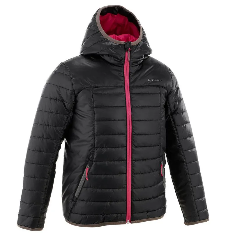 Jaqueta de trilha infantil MH500, preto, 7-8 ANOS