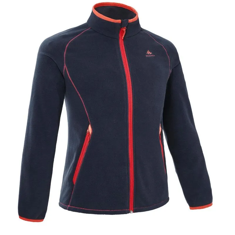Blusa fleece infantil de trilha MH150 Azul-marinho FLEECE MH150 TW NAVY GI, 160-166CM14-15Y