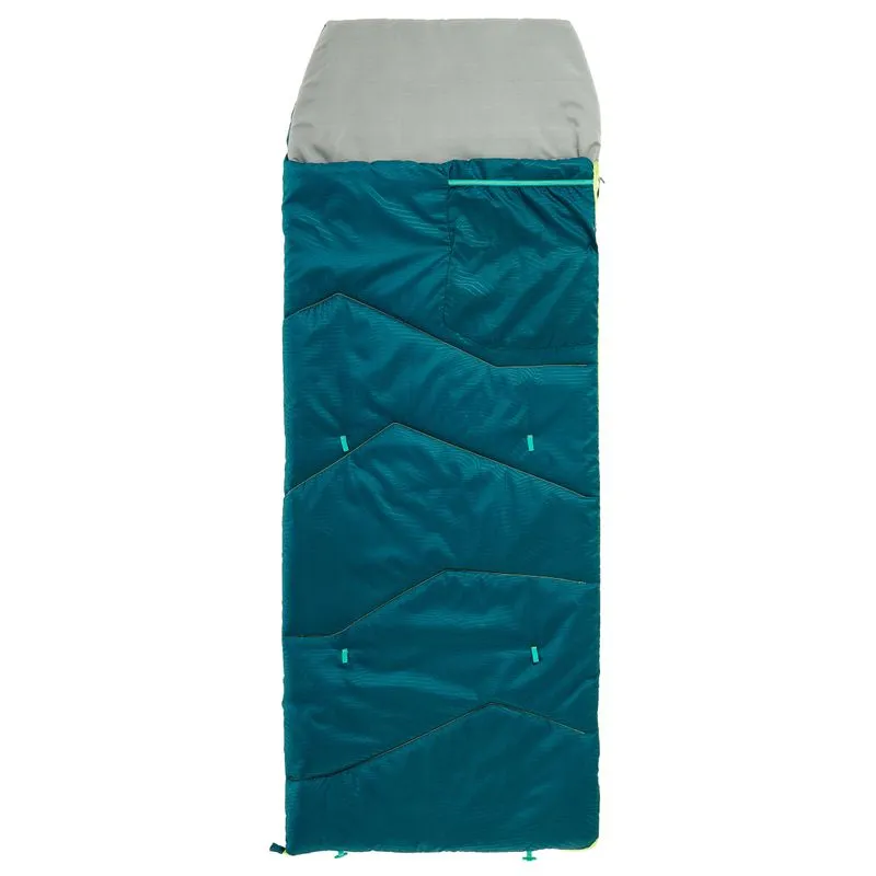 Saco Infantil de Dormir de Camping MH100 10ºc Quechua Azul Petróleo - INFANTIL