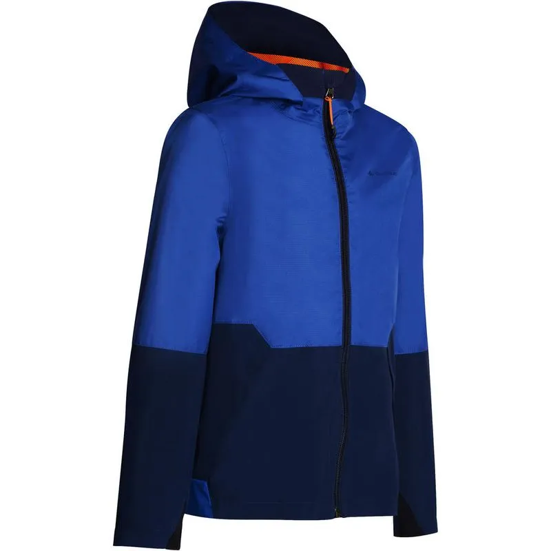Jaqueta infantil de trilha impermeável MH500 Azul JKT MH500 TW BOY JR JACK, 131-140CM 8-9Y