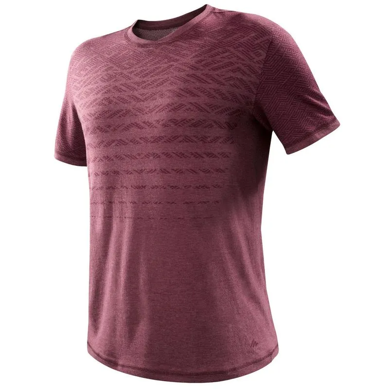 T-shirt de caminhada na natureza NH500 fresh homem NH550 M T-SHIRT CHOCOLATE, 3XL