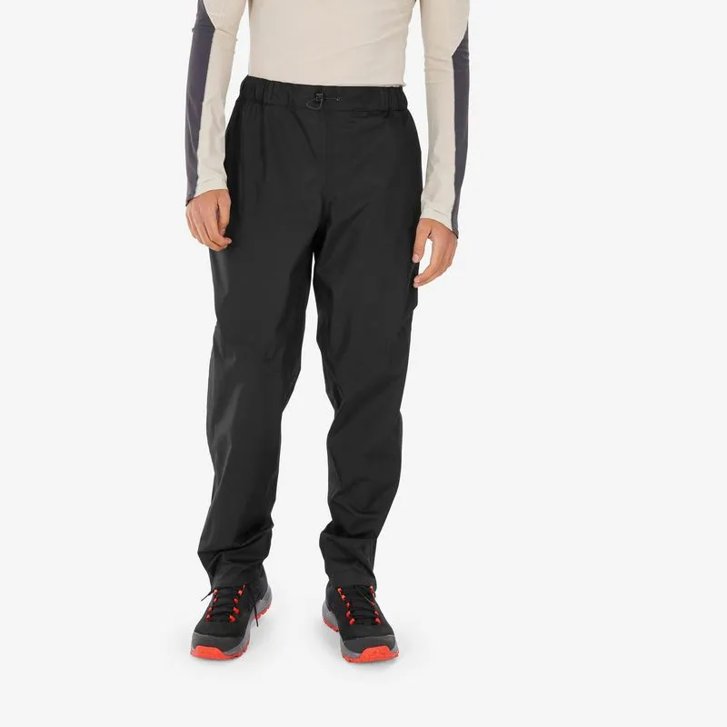 Calça Masculina Impermeável de Caminhada MH500 Quechua Preto Sobrecalças Leves Impermeáveis de Caminhada - MH500 Homem, P