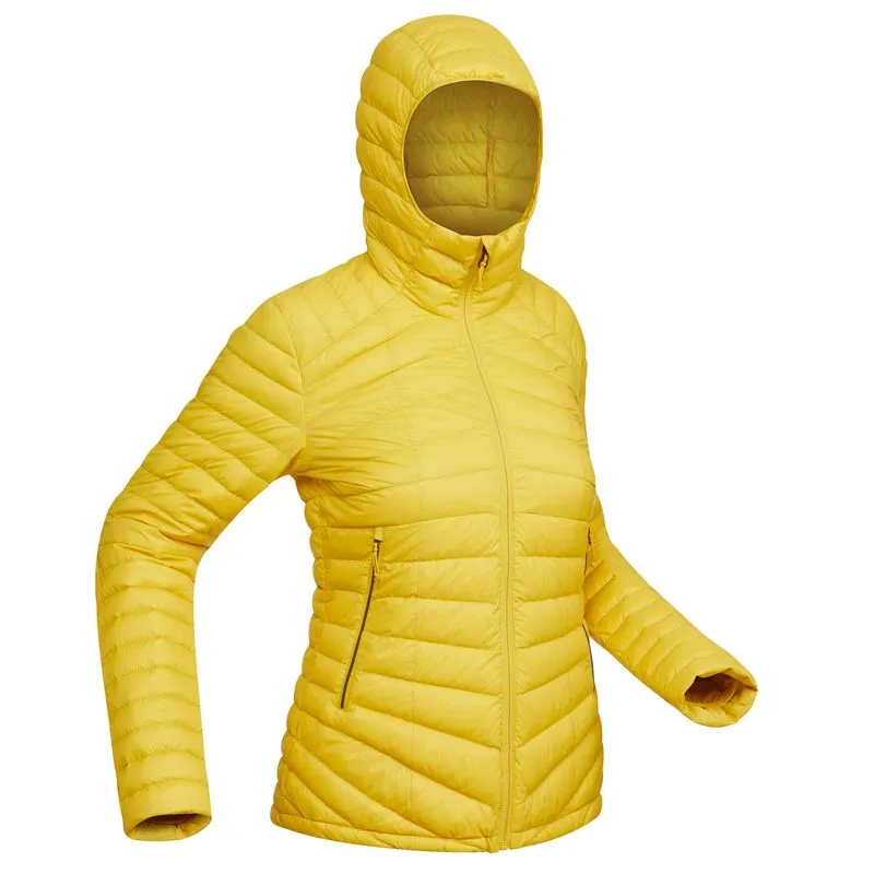 Casaco de penas Feminino de Trekking na montanha com capuz -5°C, 3G