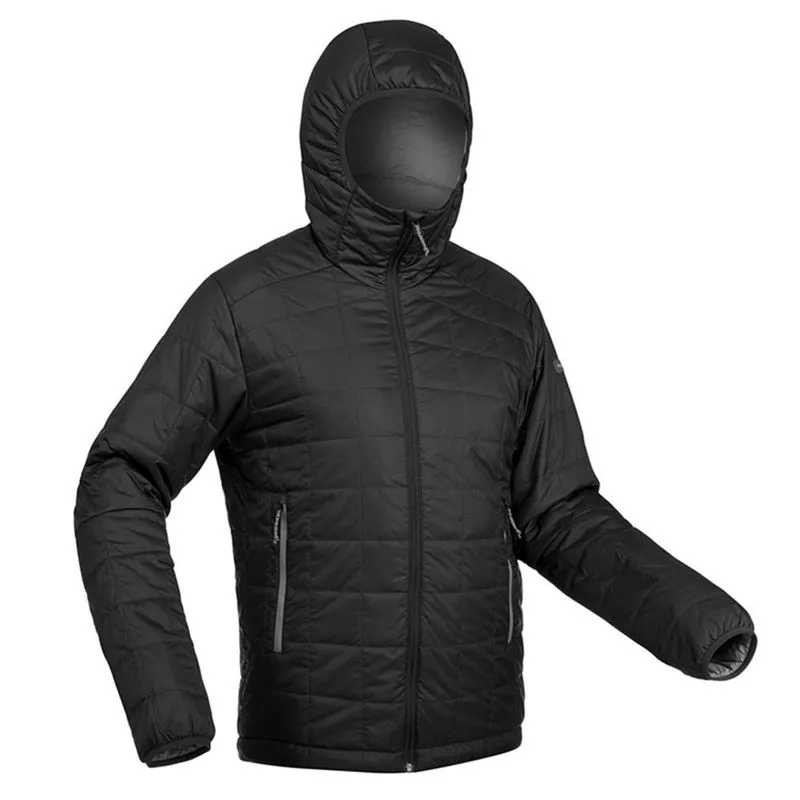 Jaqueta masculina de trekking Trek100 TREK 100 HOODY M INSULATED JACKET B, 3XL
