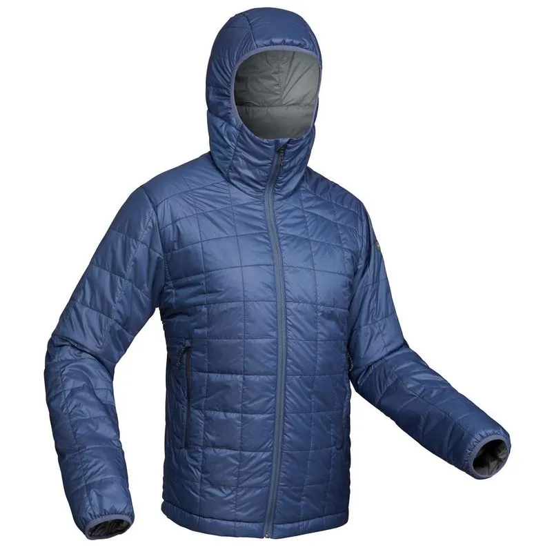 Jaqueta masculina de trekking Trek100 TREK 100 HOODY M INSULATED JACKET WHG, S