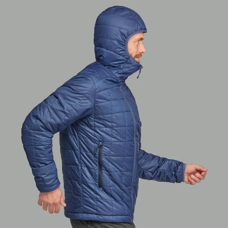 Jaqueta masculina de trekking Trek100 TREK 100 HOODY M INSULATED JACKET WHG, M