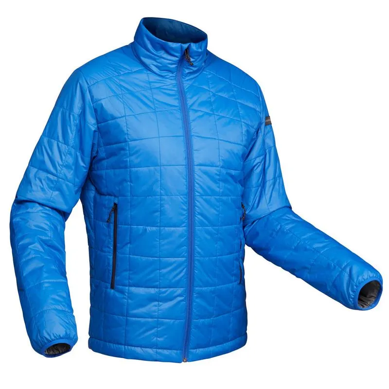 Jaqueta masculina de trekking sem capuz Trek100 Azul TREK 100 M INSULATED JACKET RYB, 2XL