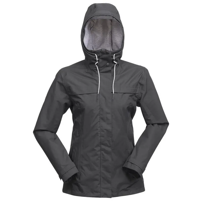 Jaqueta feminina de trekking 3X1 impermeável Travel 100 TRAVEL 100 3IN1 W JACKET CBG DARK GRE, S