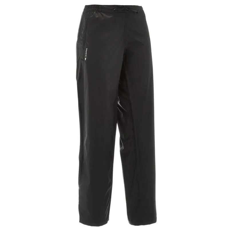 Calça Feminina de Trilha Impermeável Raincut Quechua Preta - GG