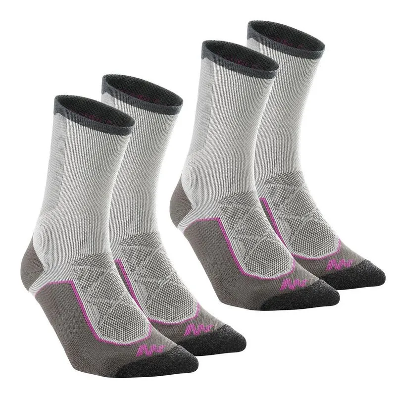 MEIAS DE TRILHA CANO ALTO 2 pares MH 520 Purpura Socks mh 520 high x 2, uk 2.5-5-eu 35-38 Purpura 35/38