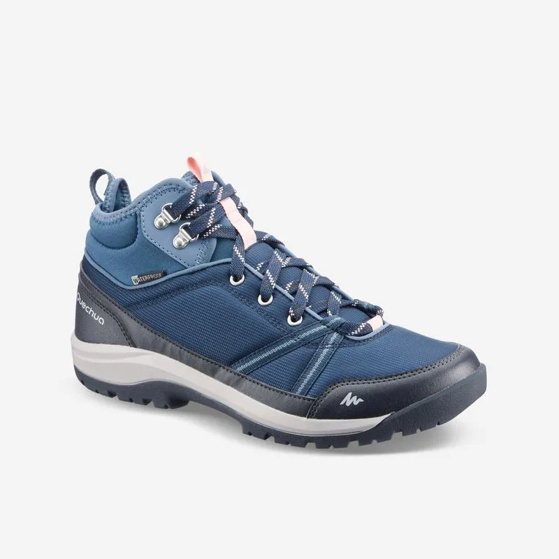 Bota de caminhada para trilha Feminina NH100 Mid WP, BR 39