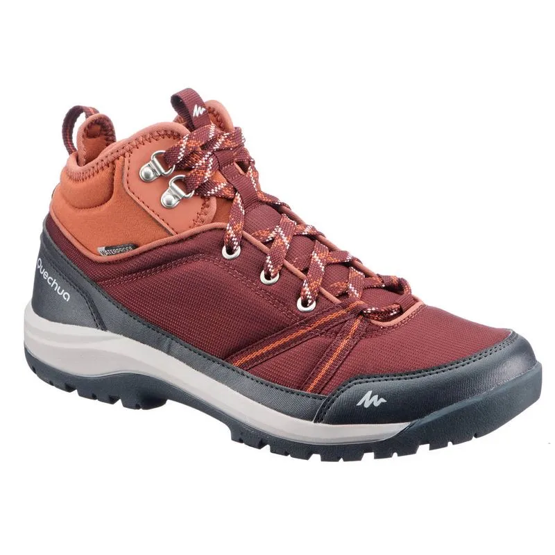 Botas de Trilha Impermeavel Nh150 Mid Quechua Vermelho - vermelho-escuro - 38 BR