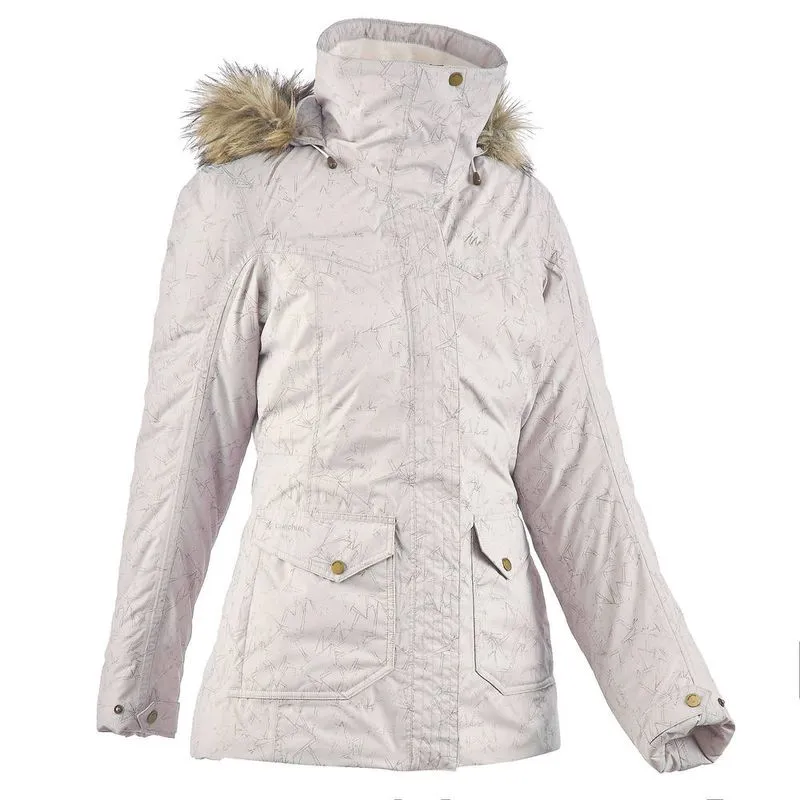 Jaqueta Impermeável de Trilha Rain X-Warm 700 Feminino. JK RAIN X-WARM 700 L BEIGE, XL