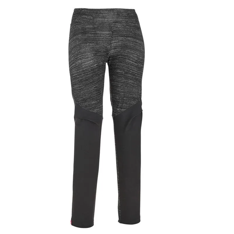 Legging de trilha Hike500 infantil Quechua Legg hike 100w tw chine black, 14 years