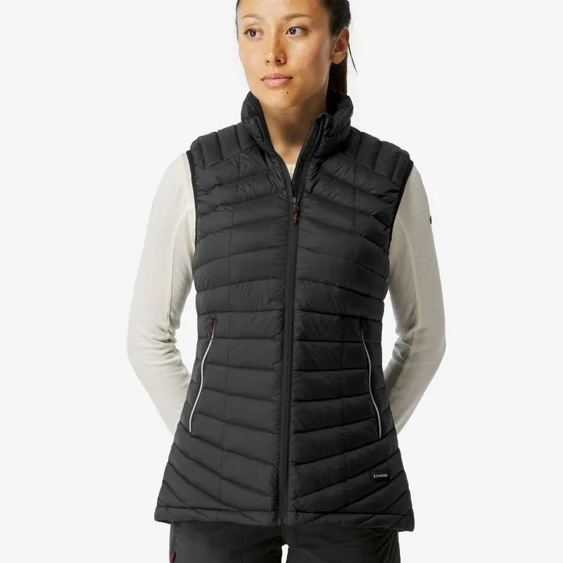 Colete Feminino de Trilha MT100 Penas e Penugem Forclaz Preto - PP