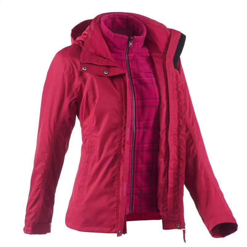 Jaqueta feminina Trilha RainWarm 300 3 em 1 Roxa JK RAINWARM 300 3X1 L PNK, 2XL