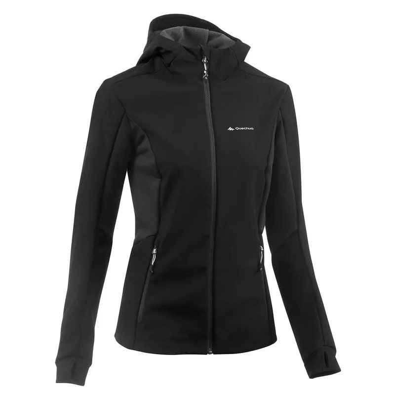 Casaco Feminino de Trekking Mt500 Forclaz Preto, 3G