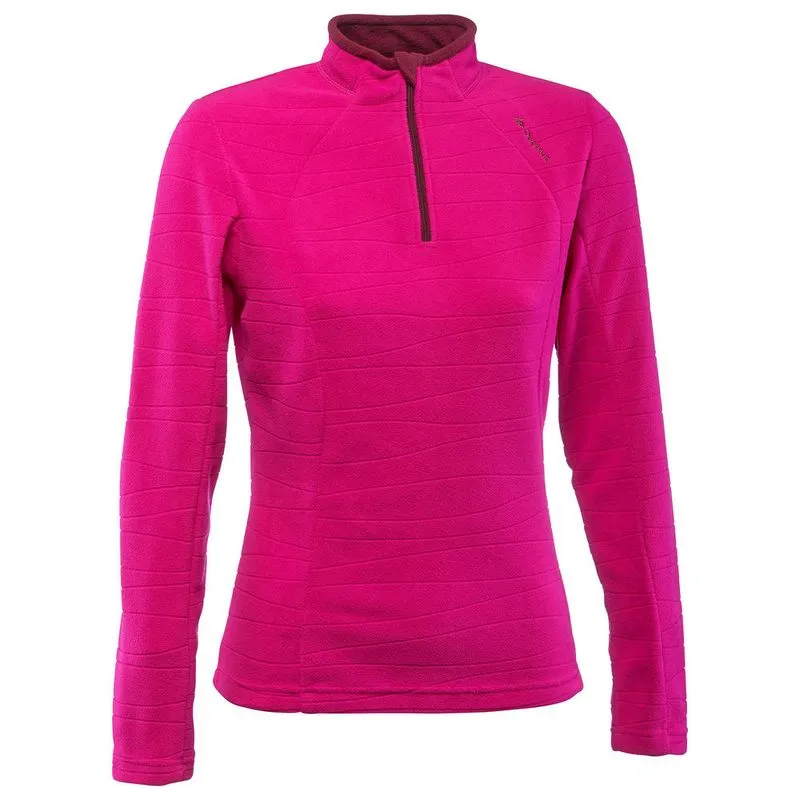Blusa Feminina de Trilha Fleece MH500 Quechua Blusa fleece feminina de trilha MH500, rosa, M