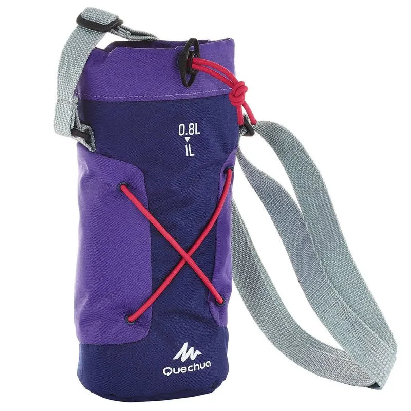 Bolsa Isotérmica de trilha / trekking para garrafas 0,75 A 1L Quechua Violeta ISO COVER 1L SS16 PURPLE, .