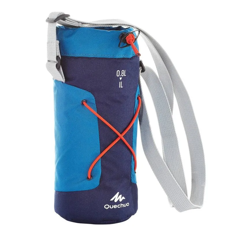 Bolsa Isotérmica de trilha / trekking para garrafas 0,75 A 1L Quechua ISO COVER 1LSS16 BLUE, .