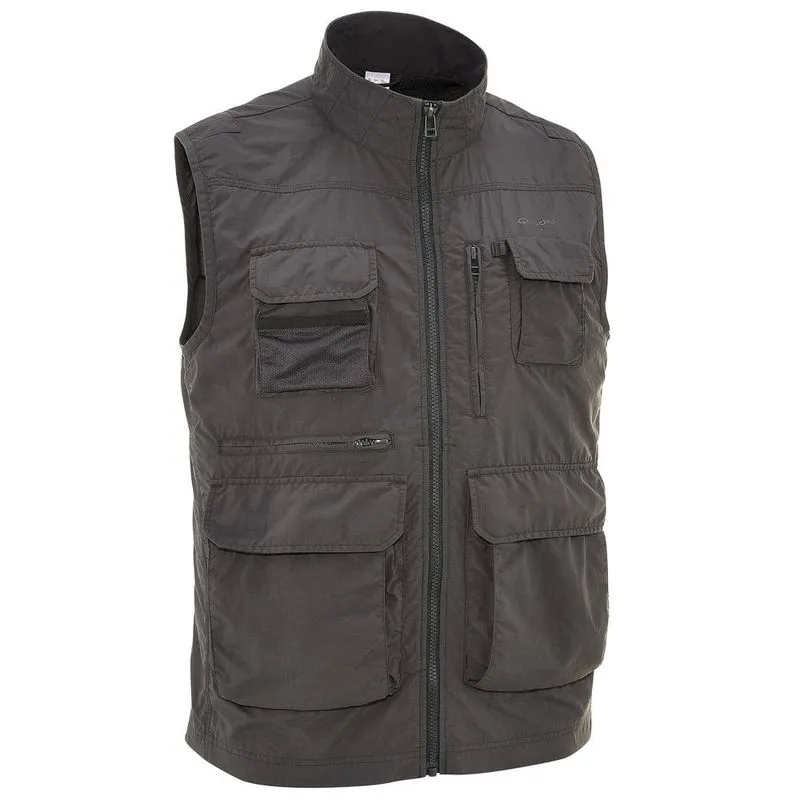 Colete masculino de trekking Arpenaz500 Vest arpenaz 500 dark grey, xl