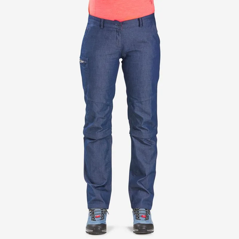 Calça Feminina para Trilha Travel 100 Forclaz Azul Calça Feminina de Trilha Travel 100 Forclaz Azul - G