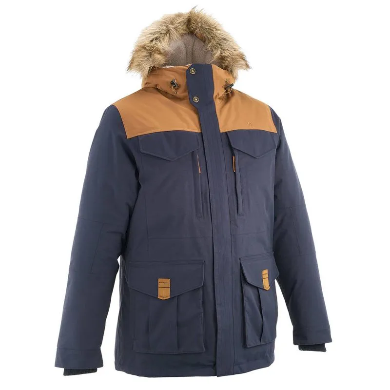 Jaqueta impermeável de trilha na neve SH900 masculina Quechua JK ARP 700 RAIN X-WARM MARINE, XXL
