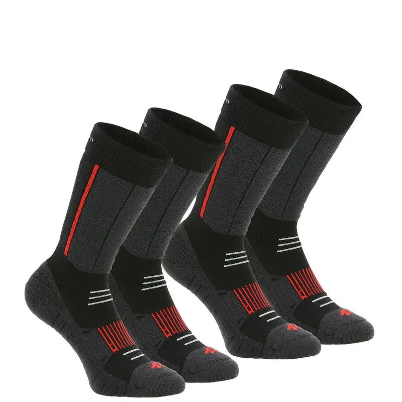 Meias de Trilha Inverno Forclaz(2 Pares). SOCKS SH520 X-WARM, EU 39-42 UK 5.5-8