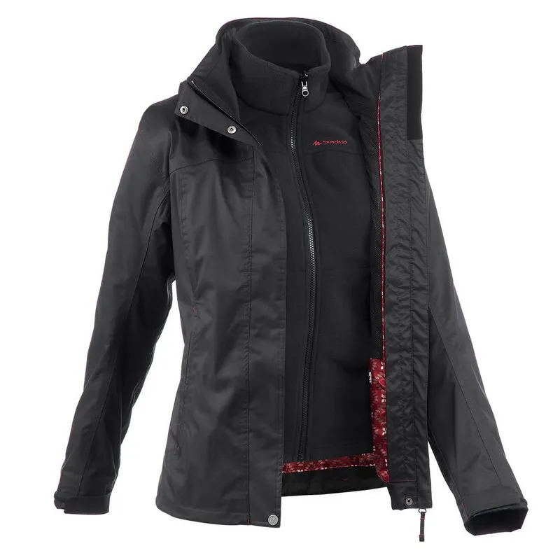 Jaqueta feminina Trilha RainWarm 300 3 em 1 Jk rainwarm 300 3x1 l pnk, 2xl Preta G
