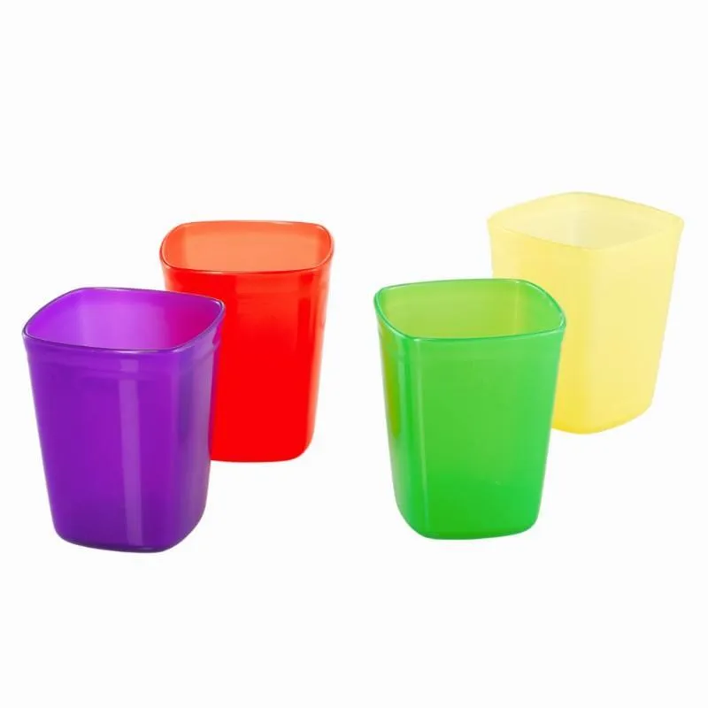 Kit Copos de Plástico Coloridos de Camping 4 Unidade Quechua - ÚNICO