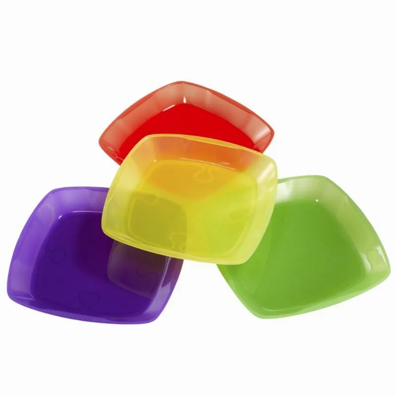 Kit Pratos de Camping 4 Unidades Quechua Multicolor - ÚNICO